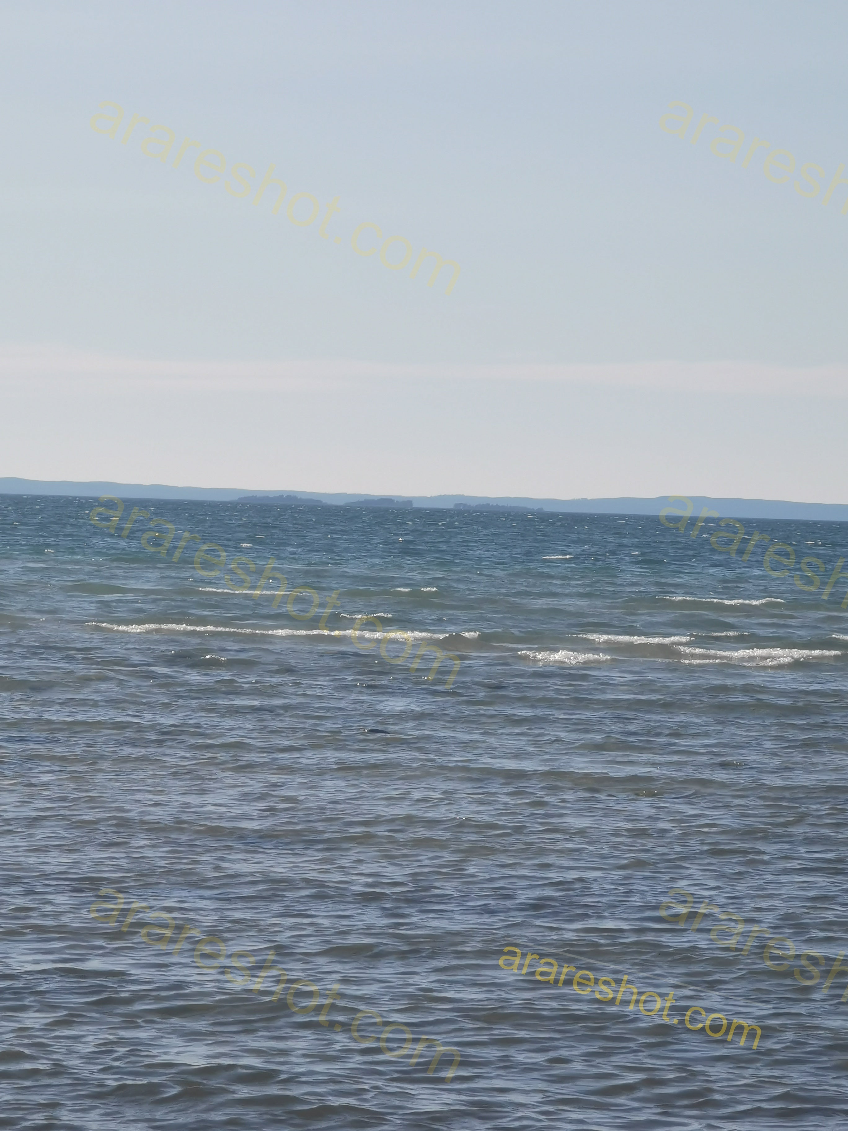 Ocean Water with Distant Horizon
