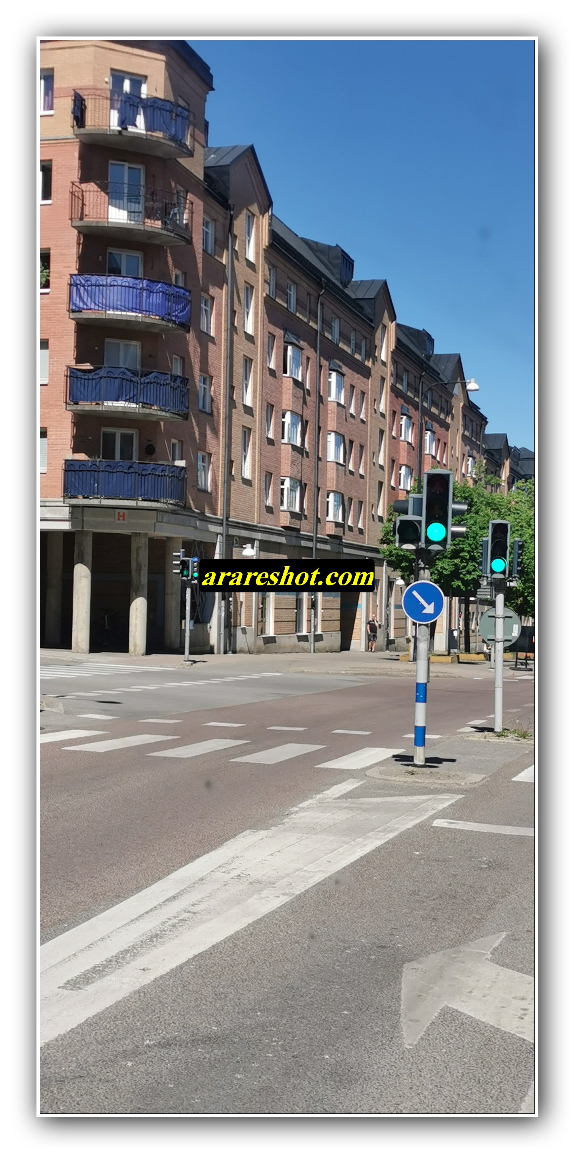 City Intersection with Traffic Lights